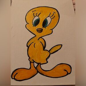 Yellow Bird Cartoon Art